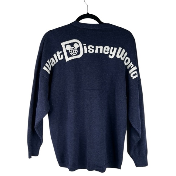 Disney Parks Wool Blend Navy Knit Walt Disneyworld Spirit Jersey Sweater Size XS - Picture 1 of 5